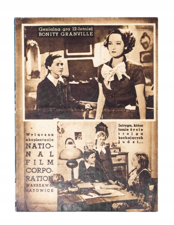 STARA REKLAMA - KINO, FILM ICH TROJE, WARSZAWA / KATOWICE l. 30/40