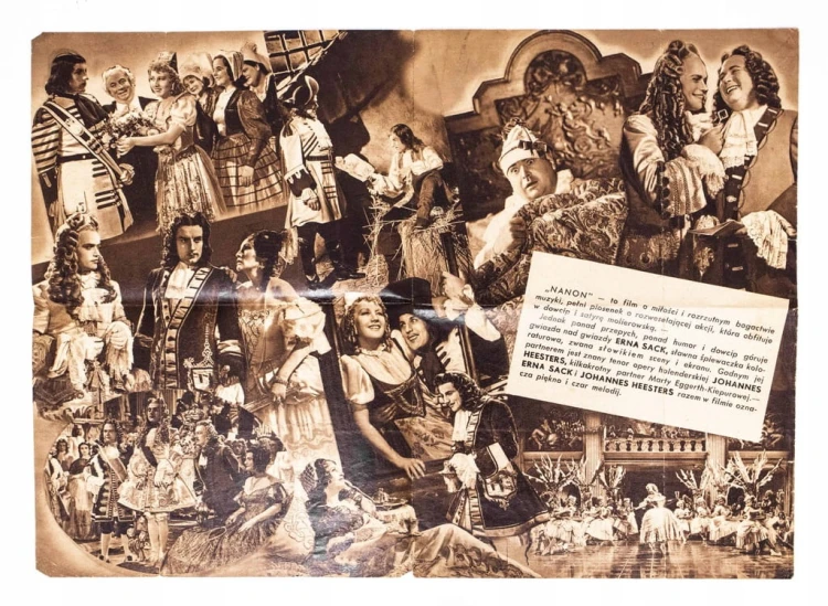 STARA REKLAMA - KINO, FILM NANON, WARSZAWA l. 30/40