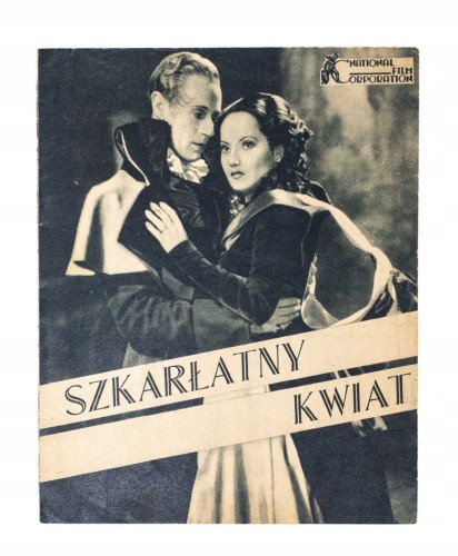 STARA REKLAMA - KINO, FILM SZKARŁATNY KWIAT, WARSZAWA l. 30/40