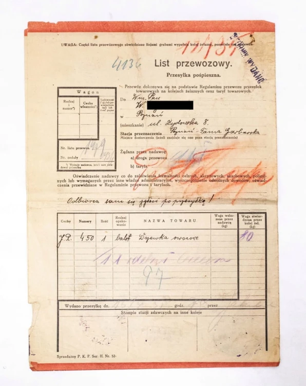 STARY RACHUNEK - OGRODNICTWO JÓZEF REHBEIN, PKP SZAMOTUŁY 1935