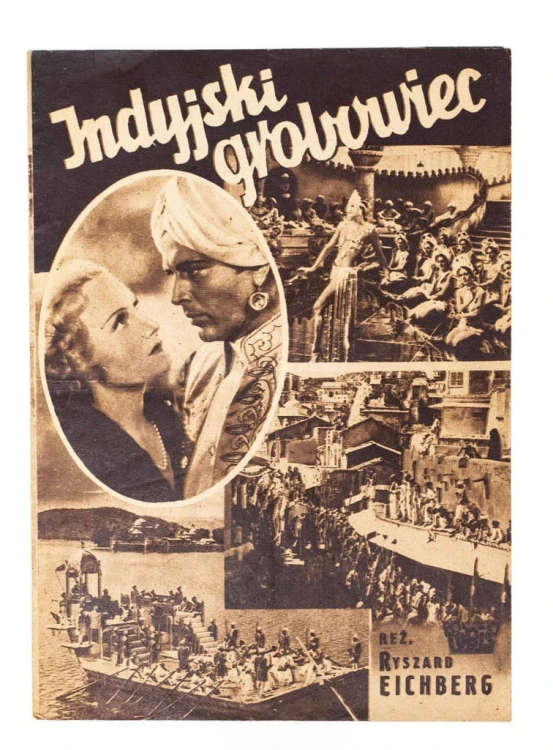 STARA REKLAMA - KINO, FILM INDYJSKI GROBOWIEC l. 30/40