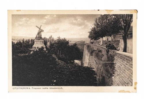 CZĘSTOCHOWA - FRAGMENT WAŁÓW KLASZTORNYCH, JASNA GÓRA II RP
