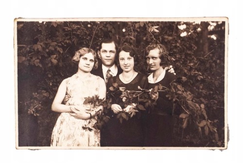 STARA FOTOGRAFIA - ZDJĘCIE RODZINNE, POZNAŃ 1932