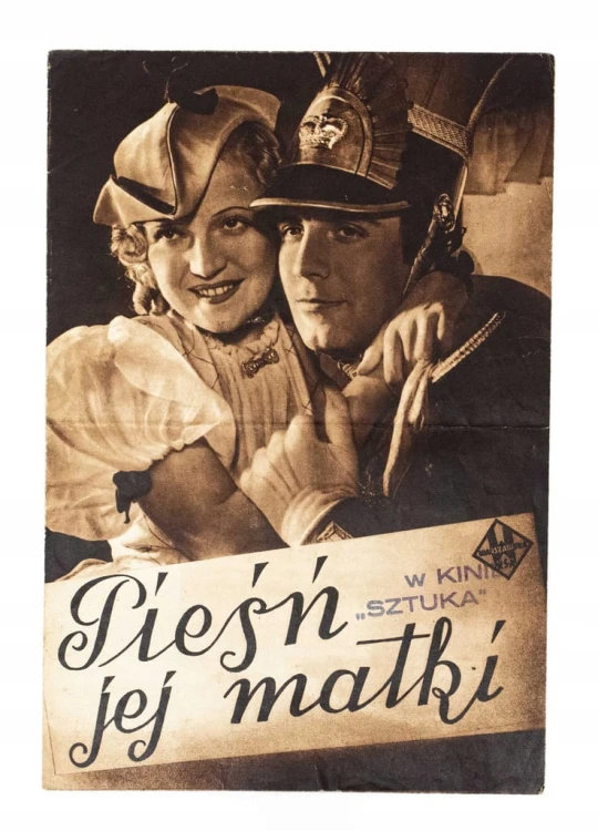STARA REKLAMA - KINO, FILM PIEŚŃ JEJ MATKI, KINO SZTUKA, WARSZAWA l. 30/40