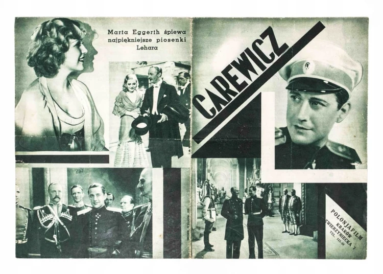 STARA REKLAMA - KINO, FILM CAREWICZ, POLONJA FILM KRAKÓW, l. 30/40