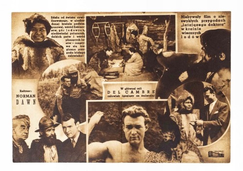 STARA REKLAMA - KINO, FILM WŁÓCZĘGI PÓŁNOCY, WARSZAWA l. 30/40