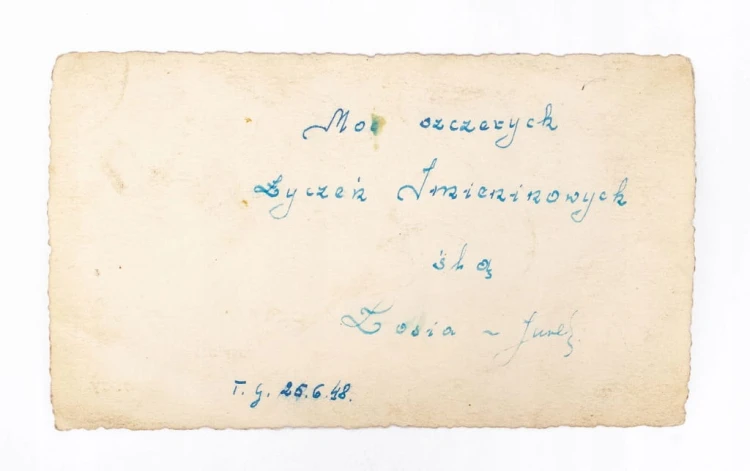 STARA FOTOGRAFIA - ŻOŁNIERZ 6 PP 2 DYWIZJI H. DĄBROWSKIEGO ? 1948