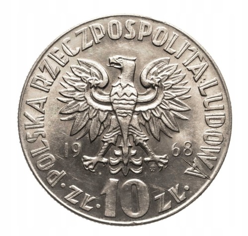 Polska, PRL (1944-1989), 10 złotych 1968 Kopernik, Warszawa