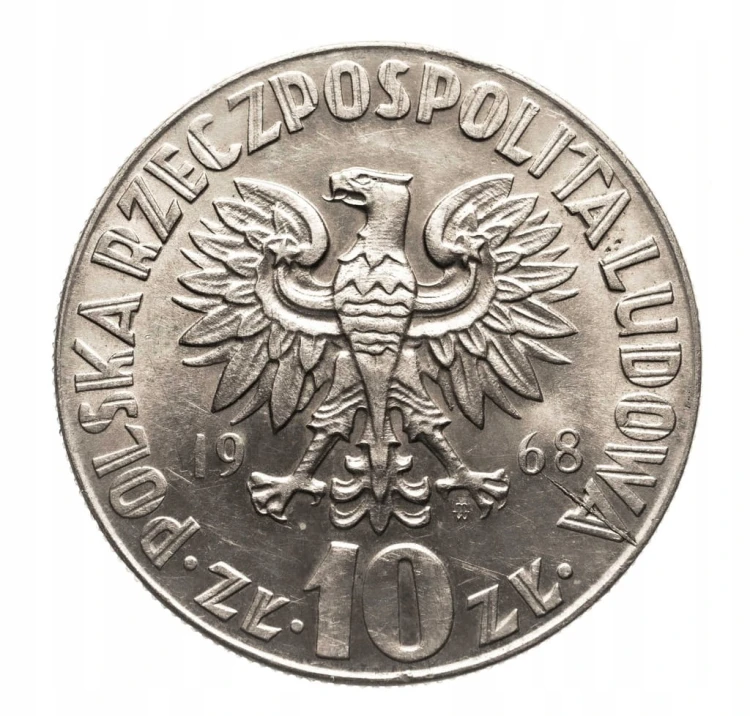 Polska, PRL (1944-1989), 10 złotych 1968 Kopernik, Warszawa