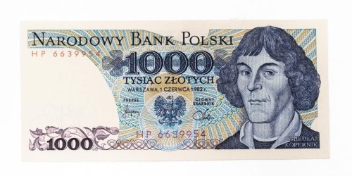 Polska, PRL (1944 - 1989), 1000 ZŁOTYCH 1.06.1982, seria HP