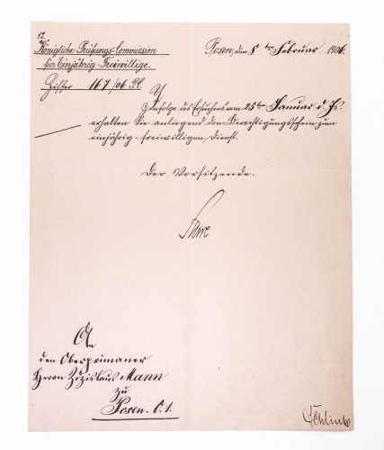 STARE PISMO NIEMIECKIE - POZNAŃ 1906