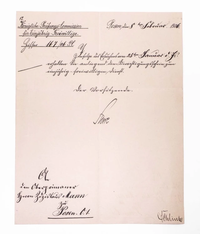 STARE PISMO NIEMIECKIE - POZNAŃ 1906