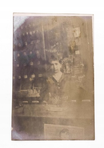 STARA FOTOGRAFIA - SKLEP KOLONIALNY, pocz. XX w., POZNAŃ?