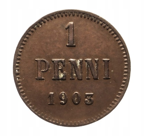 Finlandia, Mikołaj II (1895-1917), 1 penni 1903