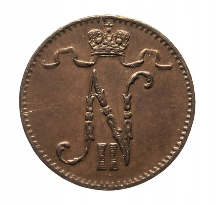 Finlandia, Mikołaj II (1895-1917), 1 penni 1903