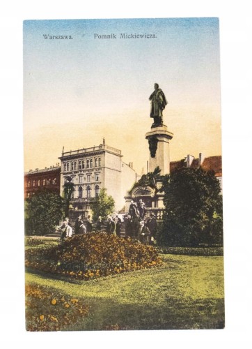 WARSZAWA - POMNIK MICKIEWICZA II RP