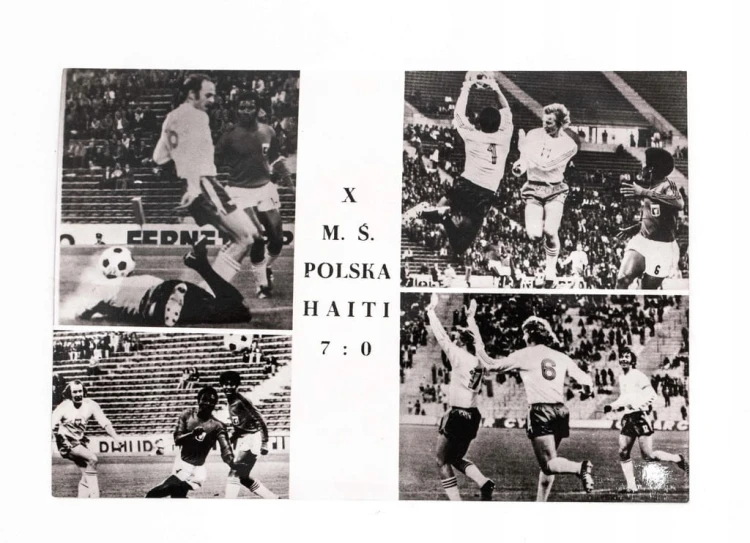 POCZTÓWKA X MISTRZOSTWA ŚWIATA W PIŁCE NOŻNEJ 1974, POLSKA - HAITI