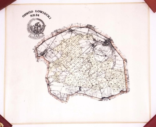 STARA MAPA - PZŁ SŁONKA POZNAŃ, OBWÓD NR 34 (OTOROWO, OSTRORÓG, ORLICZKO)