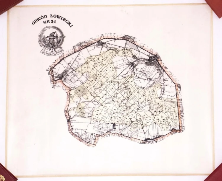 STARA MAPA - PZŁ SŁONKA POZNAŃ, OBWÓD NR 34 (OTOROWO, OSTRORÓG, ORLICZKO)