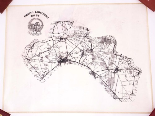 STARA MAPA - PZŁ SŁONKA POZNAŃ, OBWÓD NR 58 (LWÓWEK, BRODY)