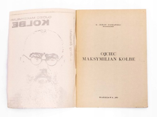STARA KSIĄŻKA OJCIEC MAKSYMILIAN KOLBE 1971
