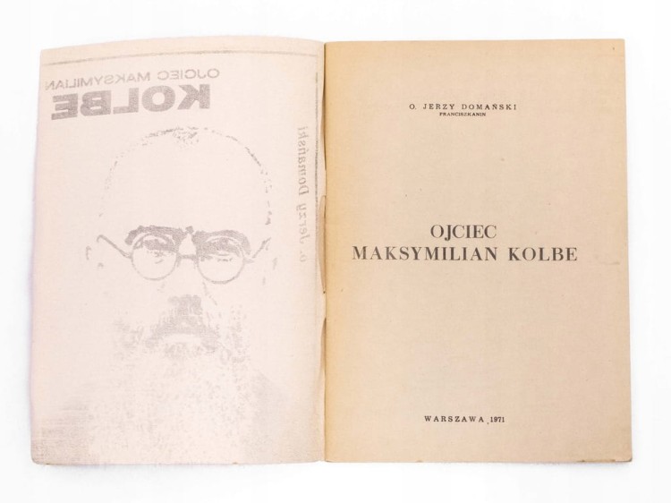 STARA KSIĄŻKA OJCIEC MAKSYMILIAN KOLBE 1971