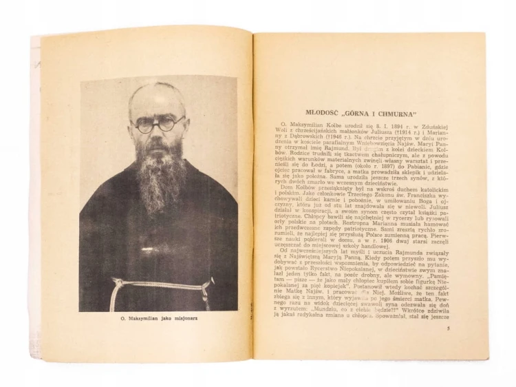 STARA KSIĄŻKA OJCIEC MAKSYMILIAN KOLBE 1971