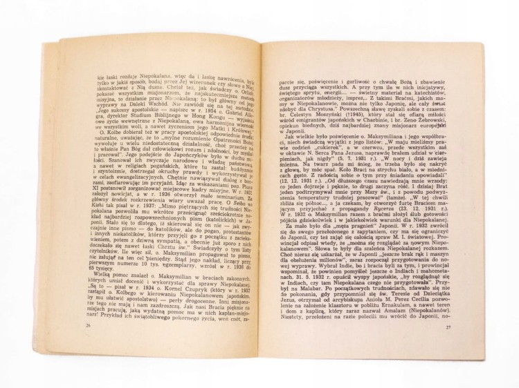 STARA KSIĄŻKA OJCIEC MAKSYMILIAN KOLBE 1971