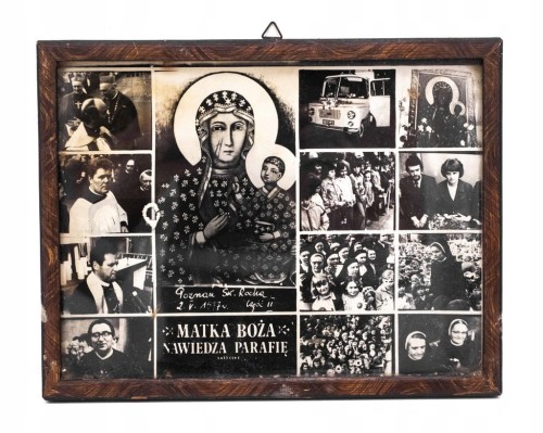 STARY OBRAZ - MATKA BOŻA NAWIEDZA PARAFIĘ ŚW. ROCHA, POZNAŃ 1977