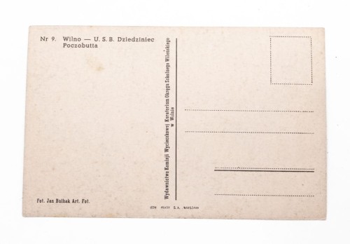WILNO - U. S. B. DZIEDZINIEC POCZOBUTTA II RP