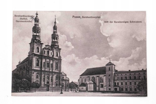 POZNAŃ - PLAC BERNARDYŃSKI, KOŚCIÓŁ 1915