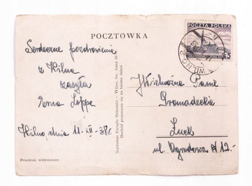 WILNO - KOŚCIÓŁ BERNARDYŃSKI I ŚW. ANNY 1938