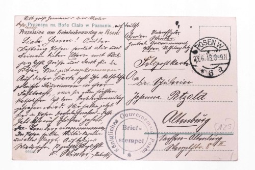POZNAŃ - PROCESJA BOŻE CIAŁO, BAMBERKI 1915