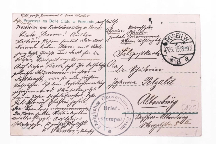 POZNAŃ - PROCESJA BOŻE CIAŁO, BAMBERKI 1915