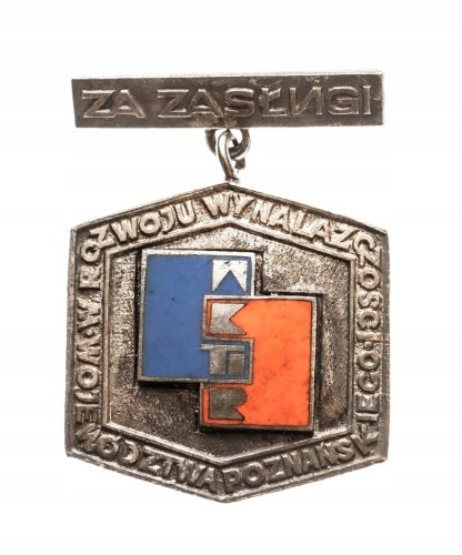 ODZNAKA ZA ZASŁUGI W ROZWOJU WYNALAZCZOŚCI WOJEWÓDZTWA POZNAŃSKIEGO