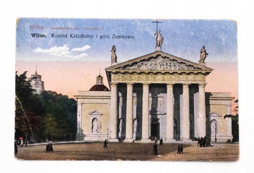 WILNO - KOŚCIÓŁ KATEDRALNY I GÓRA ZAMKOWA II RP