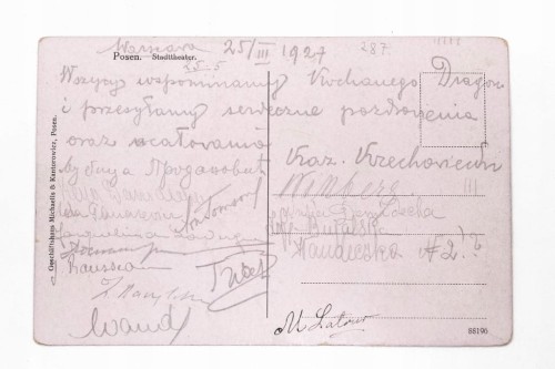 POZNAŃ - TEATR WIELKI 1927