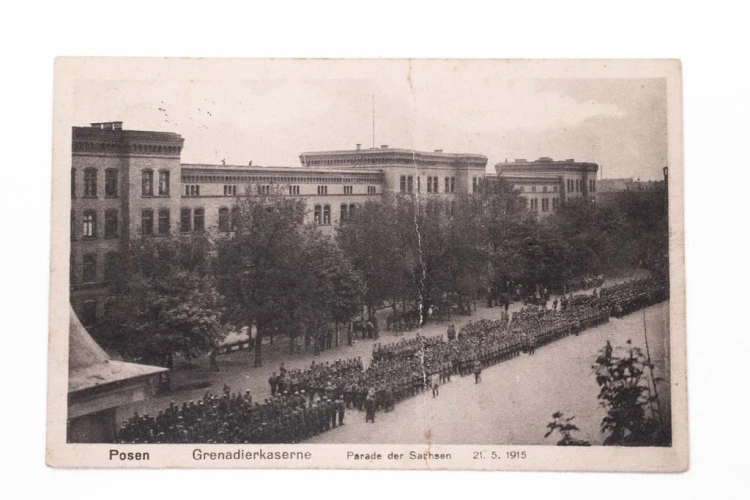 POZNAŃ - KOSZARY, DEFILADA WOJSKOWA 1915