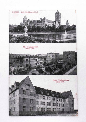POZNAŃ - ZAMEK, KOSZARY WOJSKOWE 1917