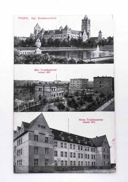 POZNAŃ - ZAMEK, KOSZARY WOJSKOWE 1917