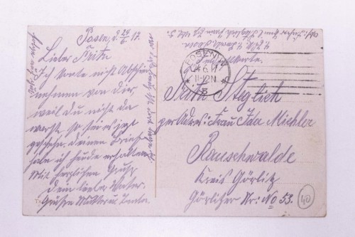 POZNAŃ - ZAMEK, KOSZARY WOJSKOWE 1917