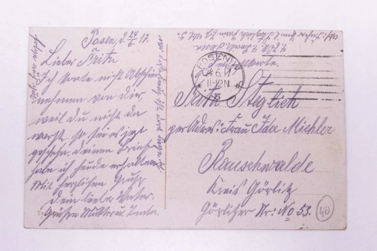 POZNAŃ - ZAMEK, KOSZARY WOJSKOWE 1917