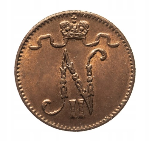 Finlandia, Mikołaj II (1895-1917), 1 penni 1914