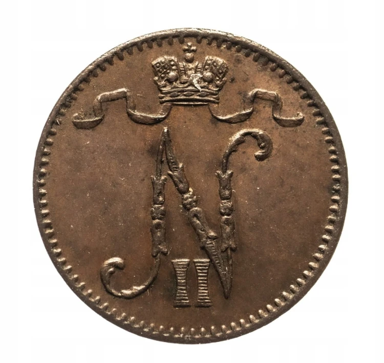 Finlandia, Mikołaj II (1895-1917), 1 penni 1900