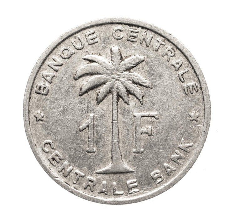 Kongo Belgijskie 1 frank 1959 ROK st.3-