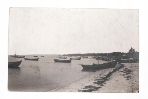 JASTRZĘBIA GÓRA, KARWIA - MOŻE, PLAŻA, ŁÓDKI 1930