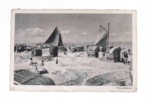 MIĘDZYZDROJE - MORZE, PLAŻA, KOSZE PLAŻOWE II RP