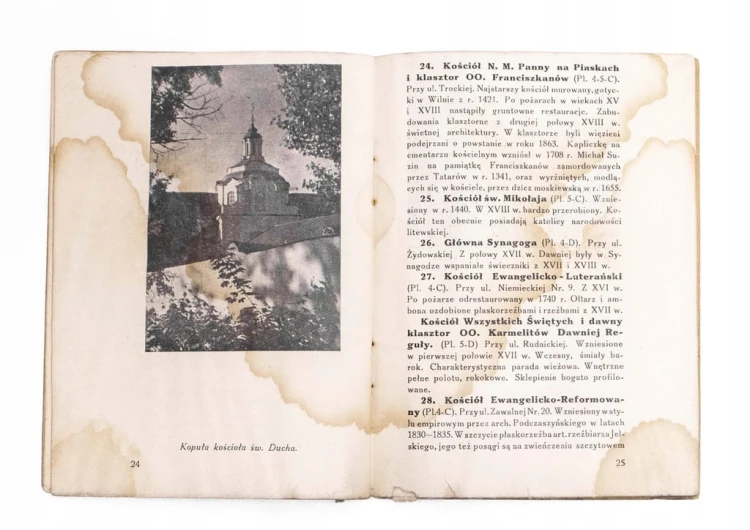 STARA KSIĄŻKA PAMIĄTKA Z WILNA - MÓJ PRZEWODNIK, WILNO II RP