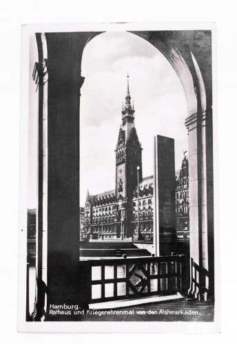 STARA POCZTÓWKA - NIEMCY, HAMBURG, RATUSZ