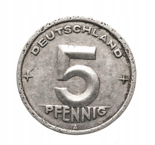 Niemcy, DDR 5 fenigów, 1948 A , Berlin st.3